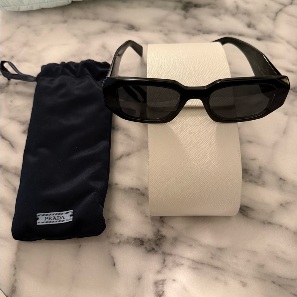 Prada Symbole Rectangular Sunglasses With Box And… - image 1